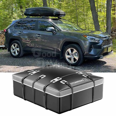 #ad For Toyota RAV4 Roof top Bag Cargo Carrier Waterproof 20 Cubic Black Gray 600D $99.19