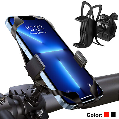 360 Rotation Silicone Bike Bicycle Motorcycle MTB Mount Holder fr Cell Phone GPS $7.95