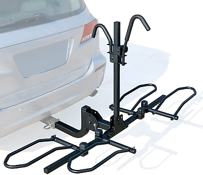 #ad #ad 2 Bike Platform Style Hitch Mount Bike Rack Tray Style Bicycle Carrier Racks Fo $228.99