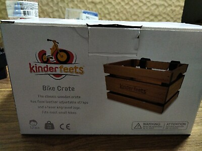 #ad Kinder feets Classic Wooden Bike bicycle Crate $25.00