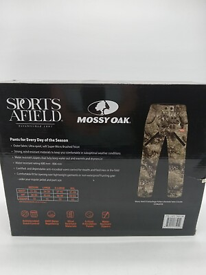 #ad Mossy Oak Tibbee Flex Hunt Pant Lightweight Camo Hunting Pants for Men Size L $49.49