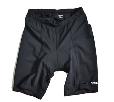 Trek Women#x27;s Padded Cycling Club Shorts Size Small Black Nylon Spandex $12.95