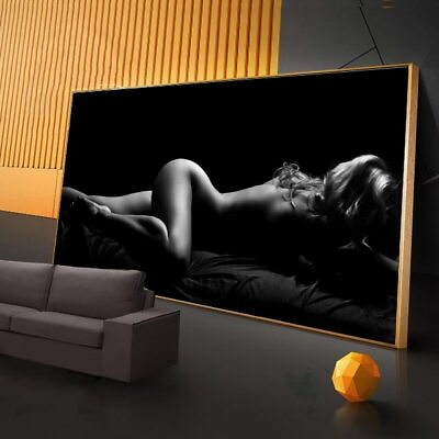 #ad #ad Woman Sexy Black Canvas Painting Posters amp; Prints Art Wall Decor Canvas Wall Art $17.85
