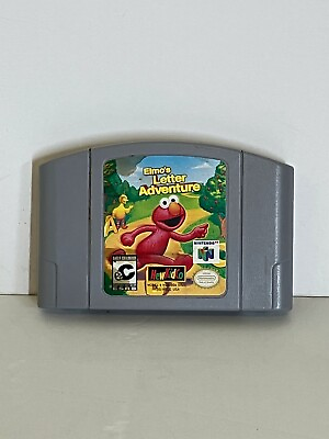 #ad Elmo#x27;s Number Journey Sesame Street for Nintendo 64 N64 Cart Tested Authentic $11.39