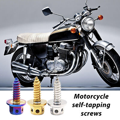 #ad #ad 1pcs Titanium Screw Self Tapping Knob Torx Screw For Motorcycle Bike Car $8.47