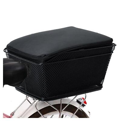 #ad Bike Bicycle Rear Rack Basket Large Capacity Metal Wire Waterproof Rainproof $32.99