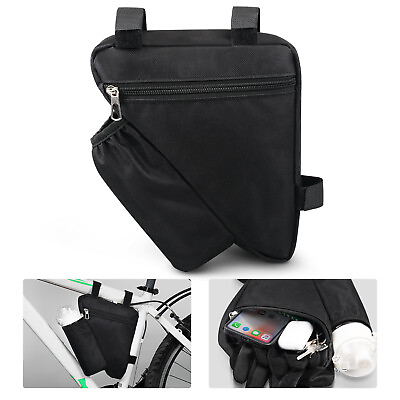 #ad EBike Bag Bicycle Storage Triangle Saddle Frame Adjustable Cycling Decor Pouch $5.59
