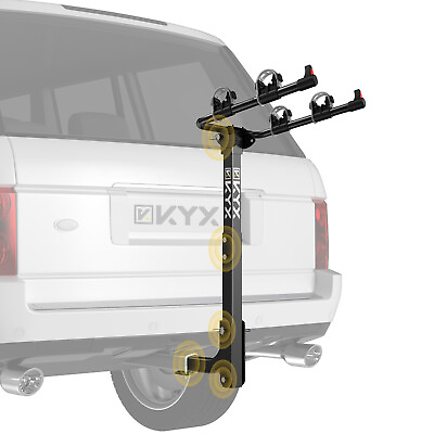 #ad #ad KYX 2 Bike Rack Hitch Mount Foldable Bicycle Carrier Car Truck RV 2quot; Receiver $55.99