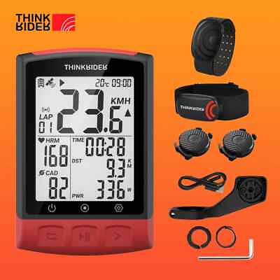 #ad #ad GPS Smart Bike Computer ANT BLE Powermeter Waterproof Stopwatch 2.3Inch Digit $156.64