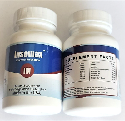 #ad Insomax Ultimate anti Insomnia Family Pack 3 bottles 60ct $149.00