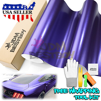 #ad Heavy Metal Diamond Satin Ghost Purple Car Vinyl Wrap Decal Sticker Sheet Film $285.00