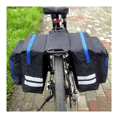 #ad #ad Bike Pannier Bag Waterproof Large Capacity Cycling Travel Rear Seat Carrier Bag $28.99