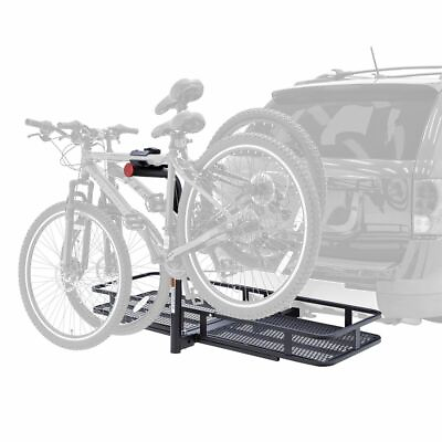 #ad #ad Elevate Outdoor BCCB 1169 2 Steel Basket Cargo Carrier with Bike Rack Fits 2 B $184.99