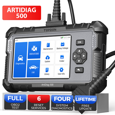 #ad 2024 TOPDON AD500 OBD2 Car Scanner Engine ABS SRS SAS TPMS EPB Diagnostic Tool $103.51