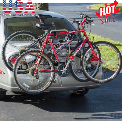 #ad Lightweight 70 lbs Limit Trunk Mounted Aluminum 2 Bike Carrier for Vehicles $97.50