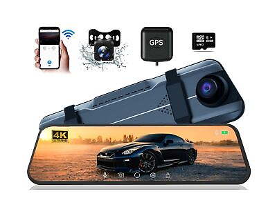 #ad ROADVOX 4K Mirror Dash Cam 9.66#x27;#x27; Smart Rear View Mirror Camera2160p 30fps ... $131.31