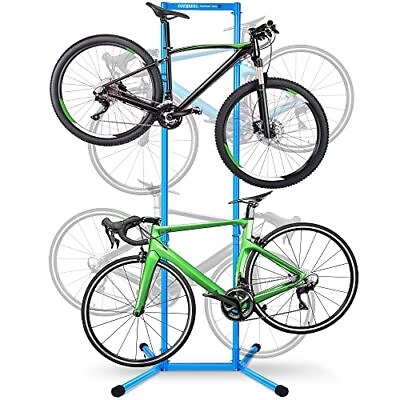 #ad #ad 4 Bike Storage Rack Garage Max 240lbs Freestanding Gravity Bicycle Rack $119.97