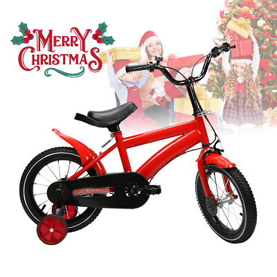 #ad Kids Bike 14quot; for 3 6 Years Old Girls amp; Boys Child Bicycle Gift W Double brake $93.45