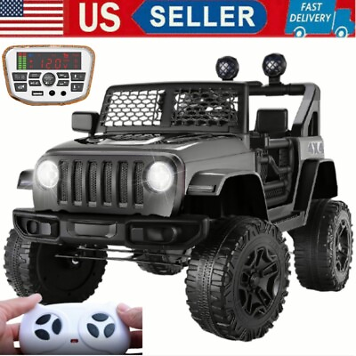 #ad 12V Ride On Car Jeep for Kids 3 Speeds Electric Car Vehicle with Remote Control $159.99