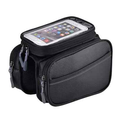 #ad Rainproof Bicycle Bags Frame Front Tube Phone Holder Bag Motorcycle Side Bags $27.67