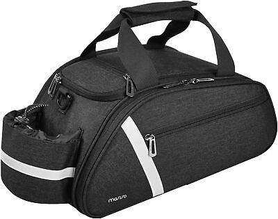 #ad #ad Mosiso Bike Rack Bag Waterproof Bicycle Trunk Pannier Rear Seat Bag Shoulder Bag $34.19