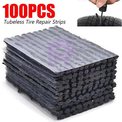 #ad 100XTire Repair Plugs Car Tire Puncture Recovery Tyre Tubeless Seal Plug Strip $9.89