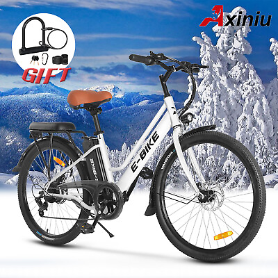 #ad 2024 Electric Bike 26quot; Ebike for Adults 500W Motor City Bicycle Commuter E Bike $499.99