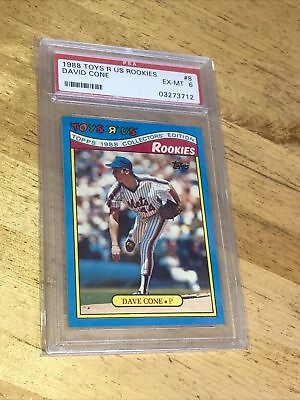 #ad 1988 Toys R Us Rookies #8 David Cone PSA 6 Ex Mint Mets Yankees Scarce Low Pop $7.79