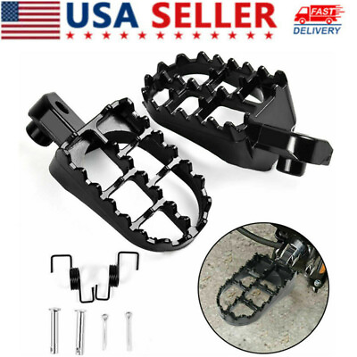 Dirt Bike Pedals Fat Foot Pegs for Yamaha PW50 PW80 TW200 Honda XR CRF 50 70 USA $12.99
