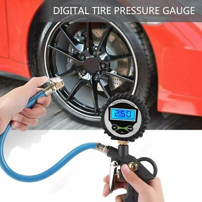 #ad #ad Digital Tire Inflator with Pressure Gauge 250 PSI Air Chuck for Truck Car Bike $11.95