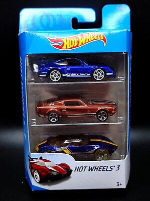 2018 Hot Wheels 3 Car Gift Pack with Exclusive Porsche GT3 RS amp; Shelby Gt500 $12.71
