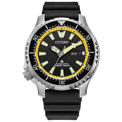 #ad Citizen Men Automatic Promaster Dive Fugu Pufferfish Black Watch 44MM NY0130 08E $215.99