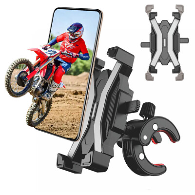 #ad Motorcycle ATV Handlebar Phone Mount Holder Bicycle Bike Bracket for Cell Phones $4.59