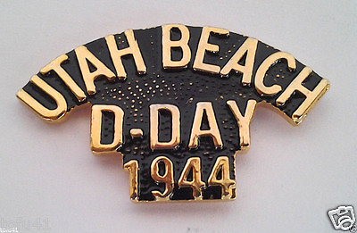 #ad #ad UTAH BEACH D DAY 1944 1 5 16quot; World War II Military Hat Pin P15855 EE $5.63