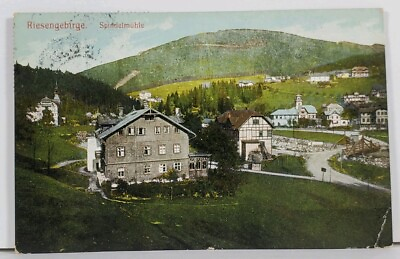 #ad Czech Republic Giant Mountain at Spindleruv Spundelmuhle c1908 Postcard I6 $12.99