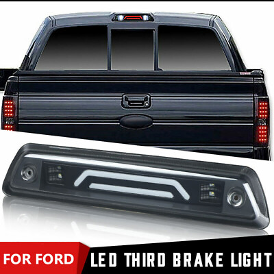 #ad #ad Smoke Rear Roof 3rd Brake Cargo LED Tail Light Lamp For Ford F 150 F150 09 14 # $30.99