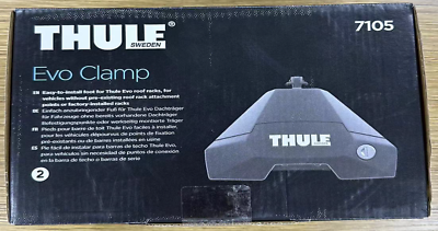 #ad Thule 710500 Roof Racks Evo Camps Black Set of 4 $135.99