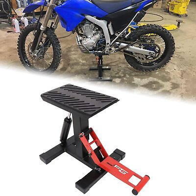 #ad #ad 1000 Lbs Dirt Bike Lift Stand Adjustable Hydraulic Easy Lift Jack For Dirt Bike $62.99