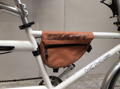 #ad GIANT Bike Frame Bag Triangle Water Resistant Universal Top Tube Saddle Bag $17.99