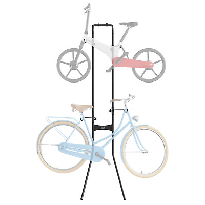 #ad #ad VEVOR 2 Bike Storage Rack Free Standing Vertical Bike Rack Holds Up to 90 lbs $23.79