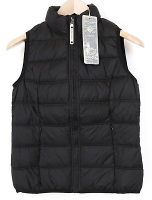 #ad TUCANO URBANO Hot Dan Women Jacket IT38 Black Sleeveless Lined Gilet Vest Moto $47.59