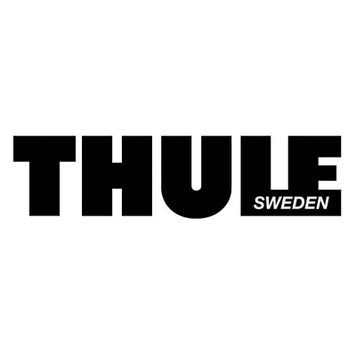 #ad Thule Roof Box Logo Raised Soft Feel Graphic Decal Sticker Badge SINGLE BLACK GBP 11.64