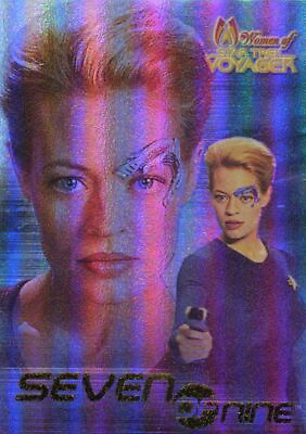 #ad Star Trek Women of Voyager Seven of Nine HoloFex Promo Card $3.15