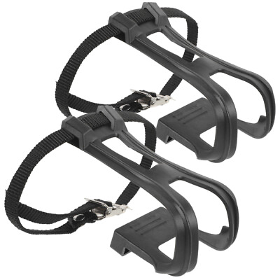 #ad #ad Kids Pedals with Clip Straps Mountain Bike Accessories $10.28