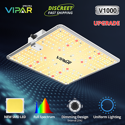 VIPARSPECTRA V1000 LED Grow Light Full Spectrum for Indoor Plants Veg Bloom IR $50.99