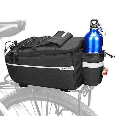 Cycling Bicycle Rear Rack Bag 10L Waterproof Bike Trunk Pannier Saddle Bag $21.99