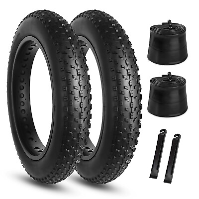 #ad 20 26x4.0 inch Fat Bike Tire Replacement Set Tire Puller for Mountain Snow Bike $81.69