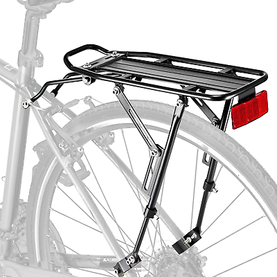 #ad #ad Rear Bike RackBike Cargo RackBicycle Pannier Rack with Extra Long Tubular Rack $50.67