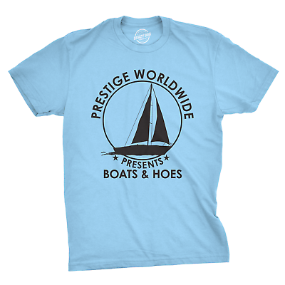 #ad #ad Mens Prestige Worldwide T shirt Funny Cool Boats And Hoes Graphic Humor Tee $13.10