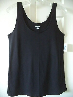 #ad #ad Must Have Basic Old Navy Brand Black Soft Knit Jersey Tank Top Cami S M L XL XXL $12.99
